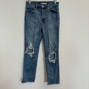 Levi’s High Rise Straight Crop
